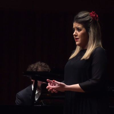 Guildhall singer performs in Songs at Six with piano accompanist